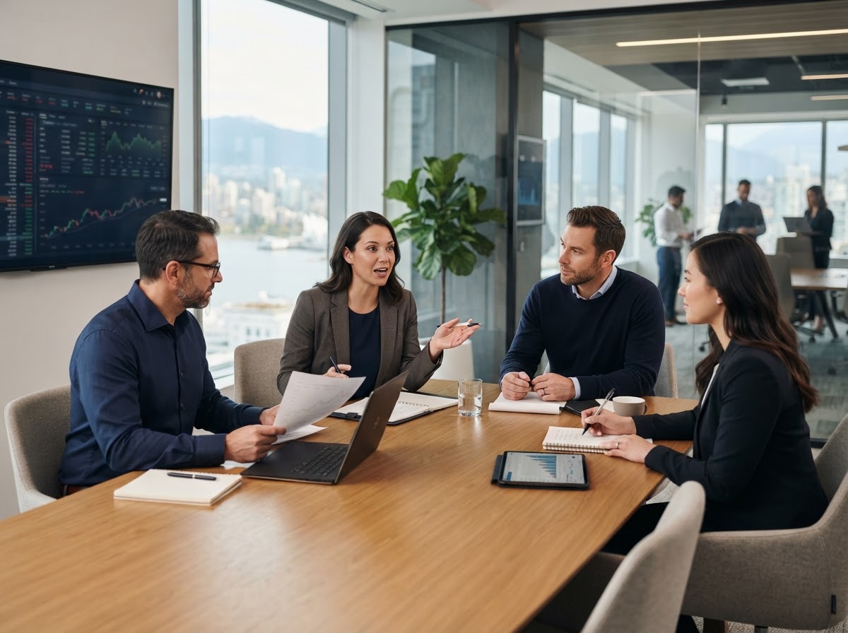 CIRO-regulated trading platform analyst reviewing AI-generated risk assessment reports
